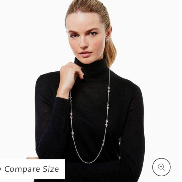 Brighton Elora Gems Dots Long Necklace NWT - Picture 4 of 8